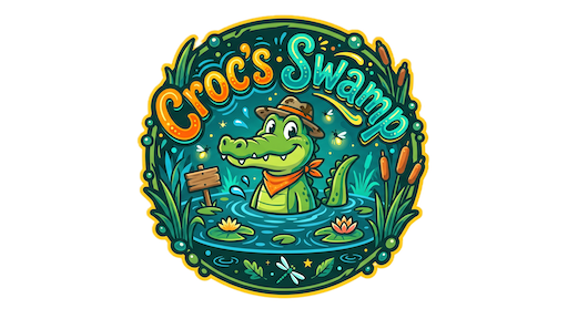 Croc's Swamp illustrated logo
